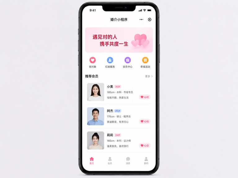 马鞍山婚介所管理小程序